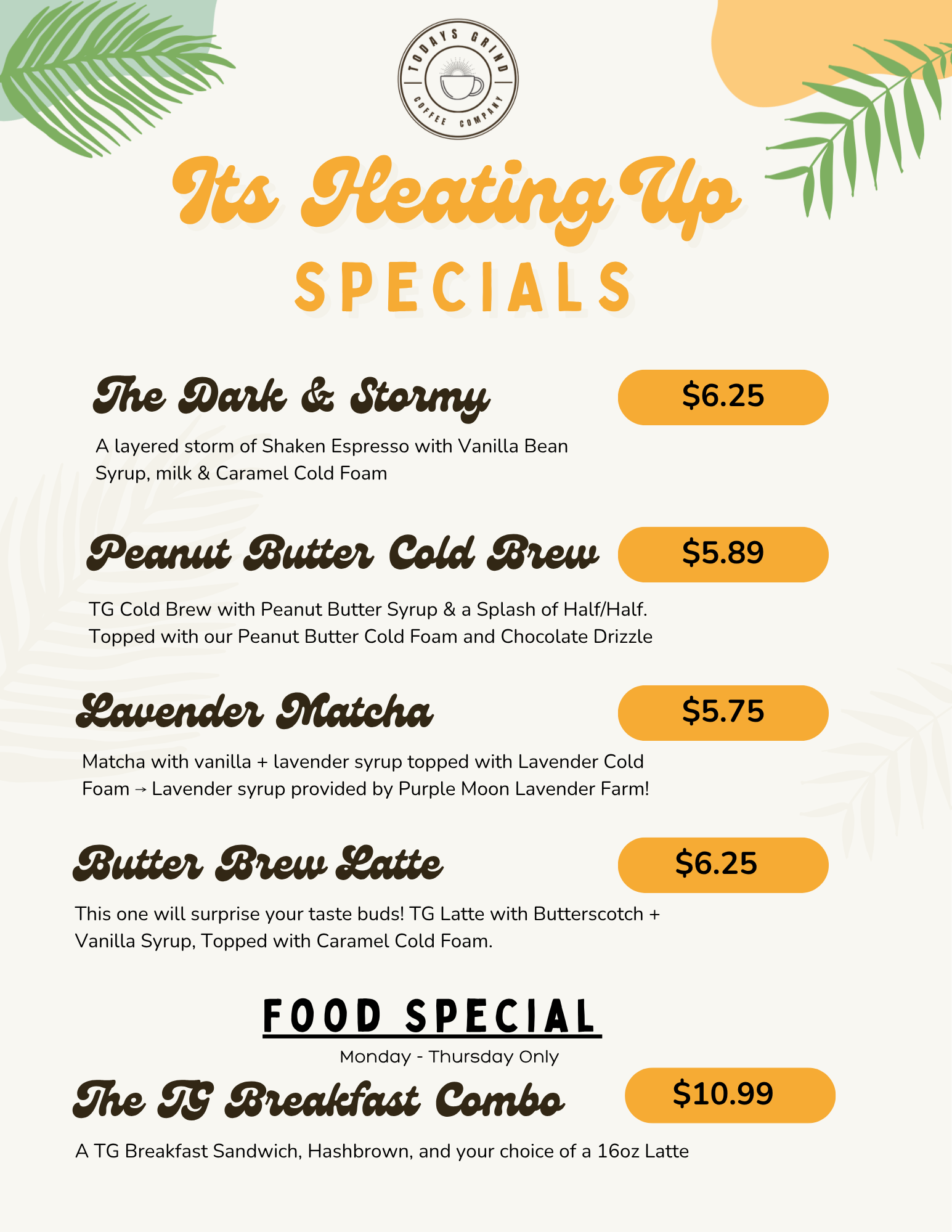 Menu page 2